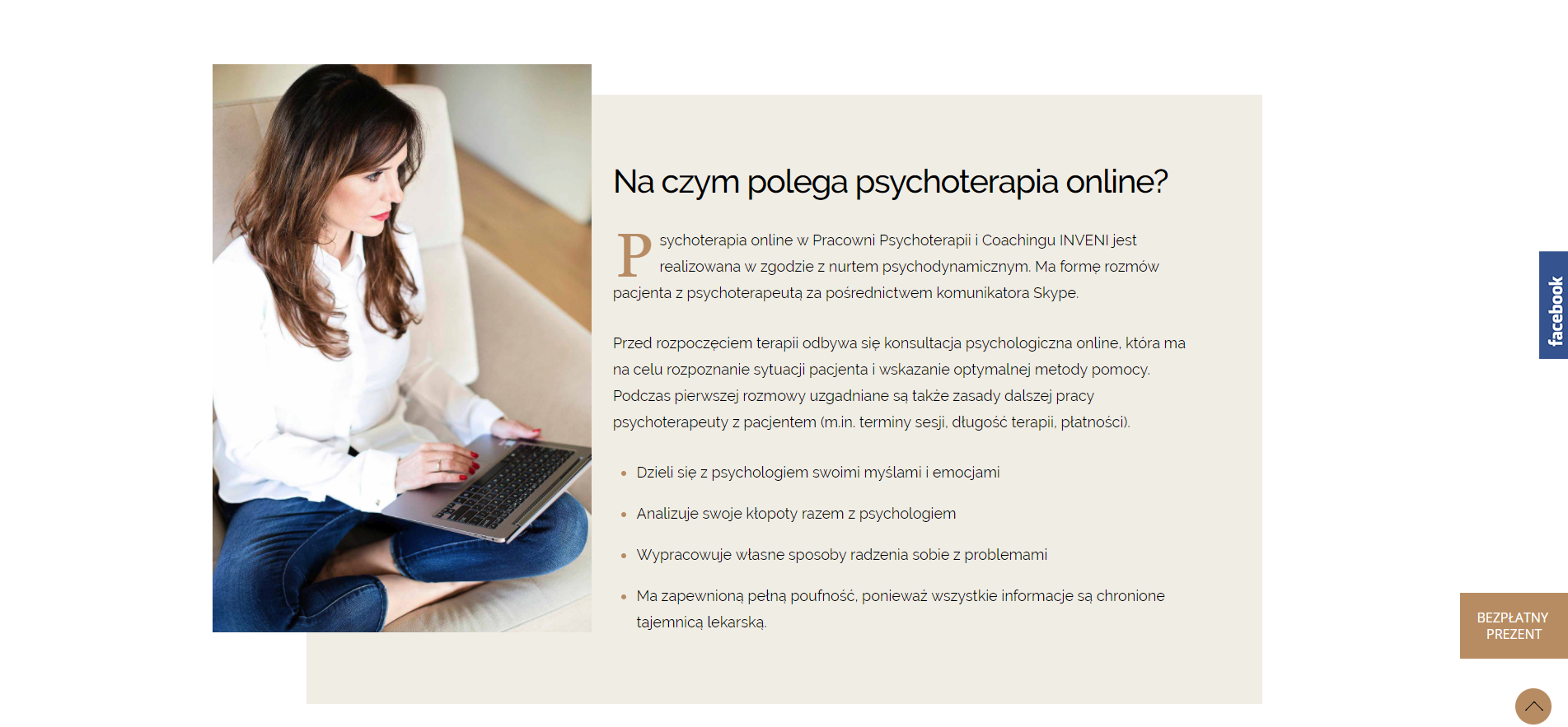 Psychoterapia online Konsultacja psychologiczna online INVENI