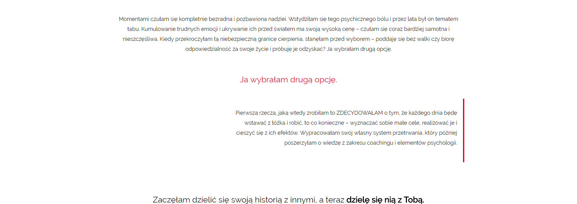 Moja historia Joanna Szendzikowska (1)