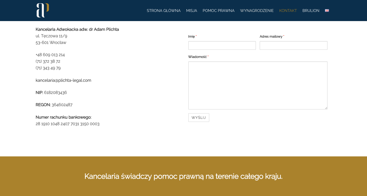 Kontakt Plichta Legal
