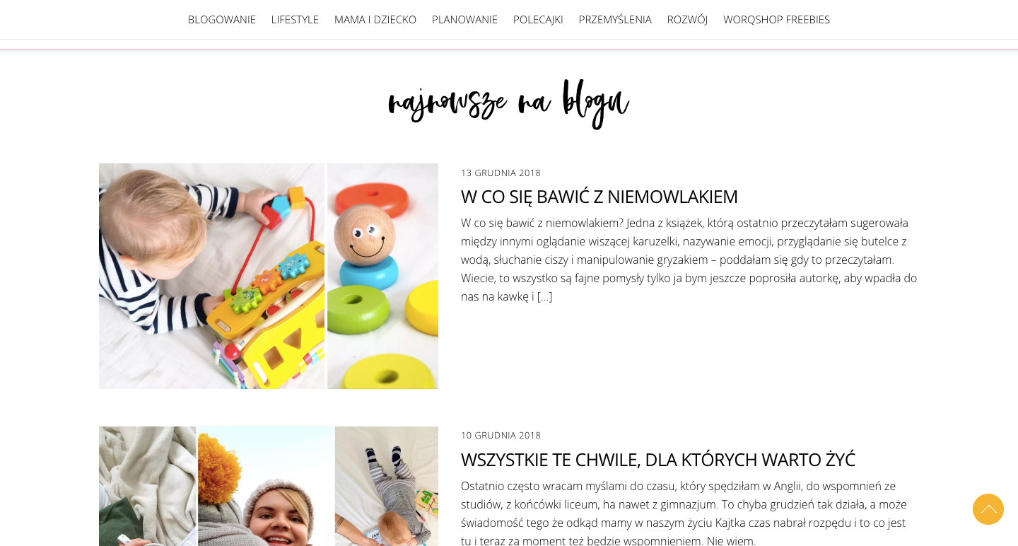 worQshop kreatywny blog lifestylowy